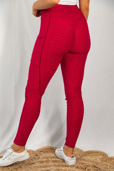 High Waisted Texture Leggings