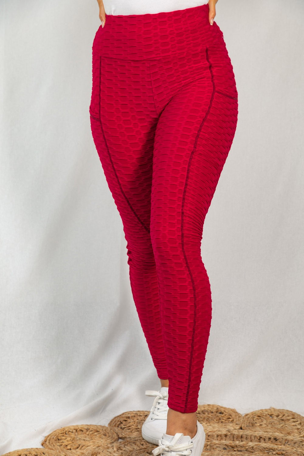 High Waisted Texture Leggings