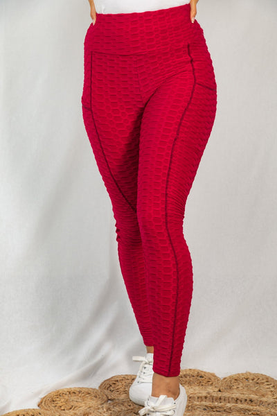 High Waisted Texture Leggings