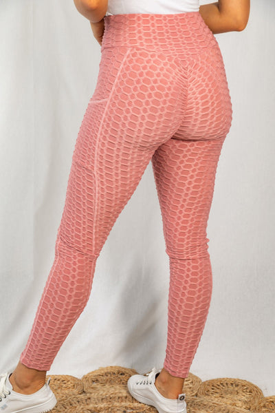 High Waisted Texture Leggings