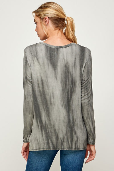Tie Dye Twist Top -a.gain Brand