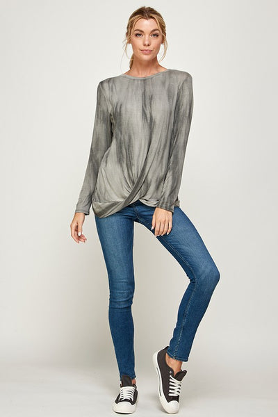 Tie Dye Twist Top -a.gain Brand