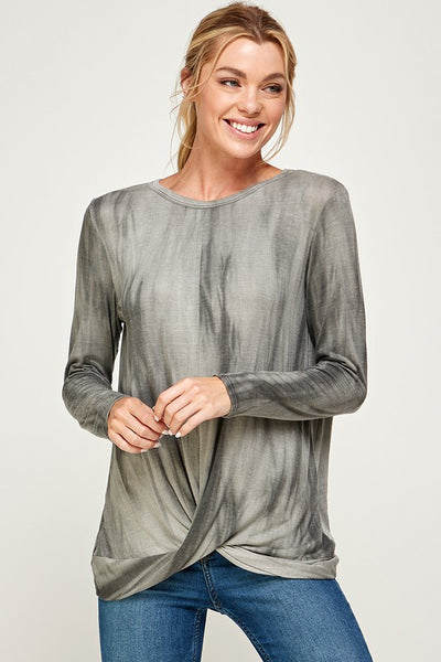 Tie Dye Twist Top -a.gain Brand