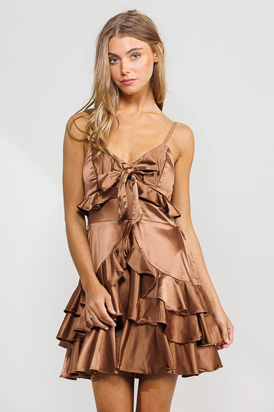Elora Satin Dress