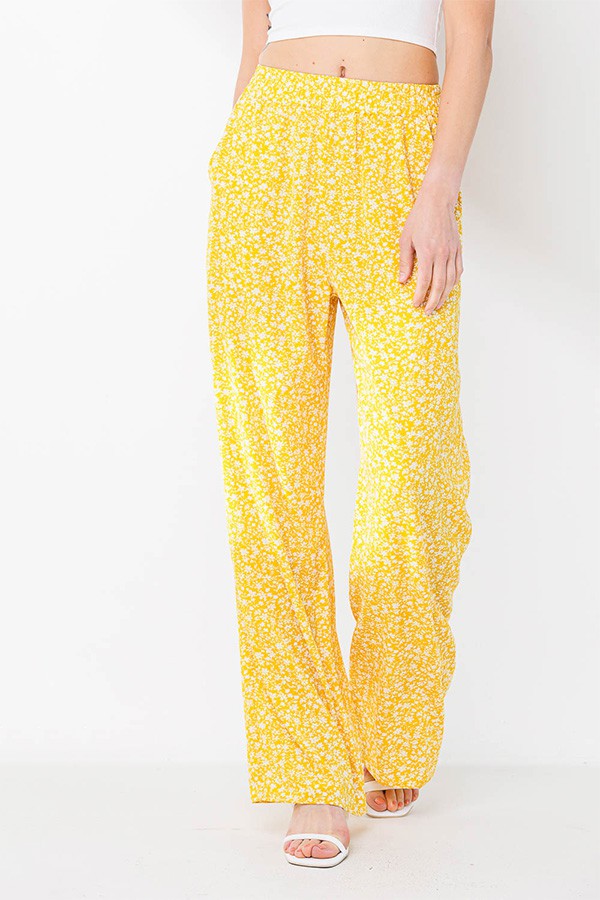 Flower Print Pants