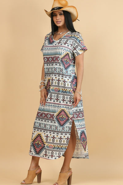 Aztec Maxi Dress
