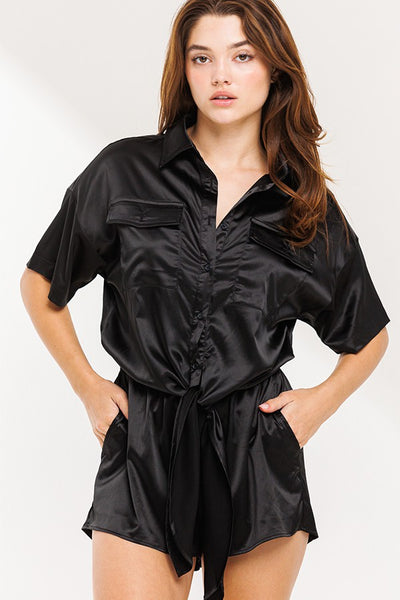 Satin Romper