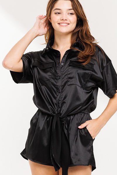 Satin Romper
