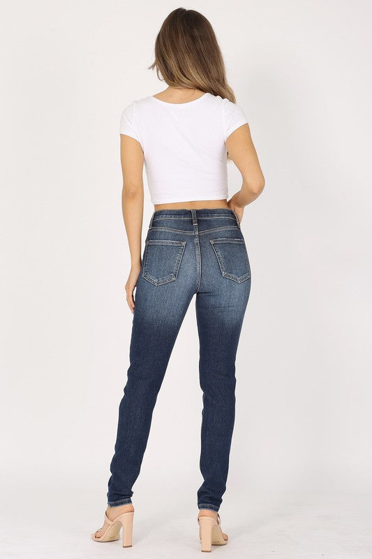 Sneak Peek High Waist Distressed Jeans