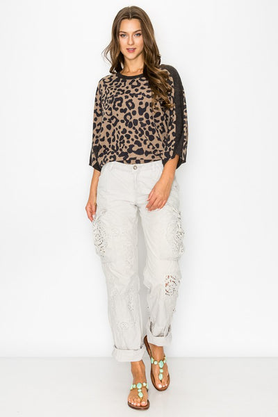 Animal Print Dolman Top - a.gain Brand
