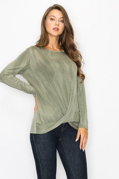 Tie Dye Twist Top -a.gain Brand