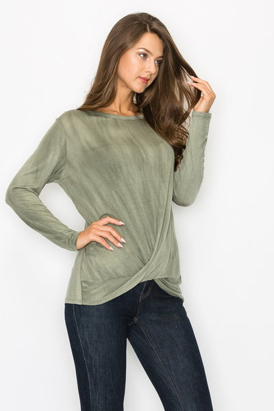 Tie Dye Twist Top -a.gain Brand