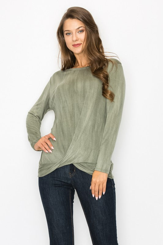 Tie Dye Twist Top -a.gain Brand
