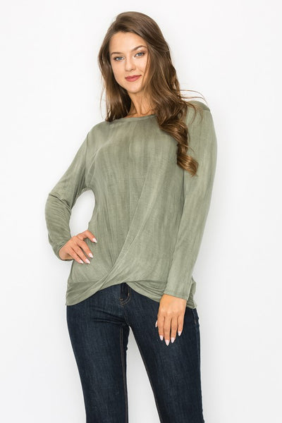Tie Dye Twist Top -a.gain Brand