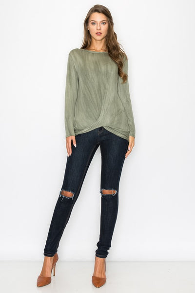 Tie Dye Twist Top -a.gain Brand