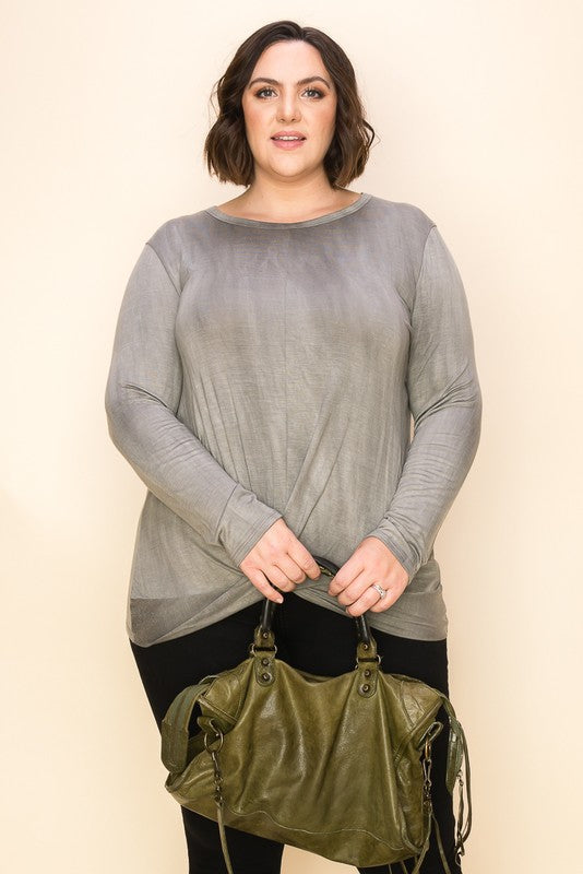 Tie Dye Twist Top -a.gain Brand