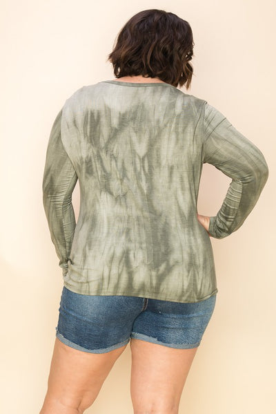 Tie Dye Twist Top -a.gain Brand