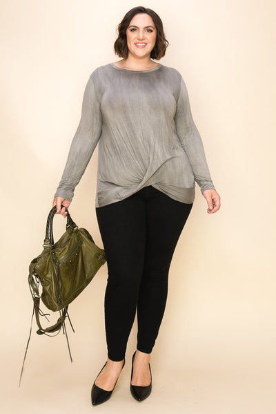 Tie Dye Twist Top -a.gain Brand