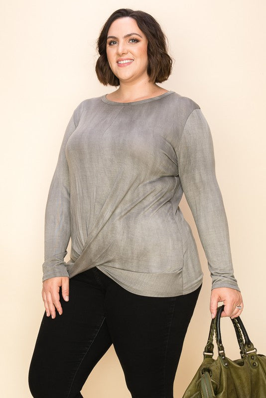 Tie Dye Twist Top -a.gain Brand