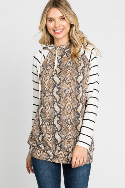 Snakeskin Hoodie by Cream N Sugar