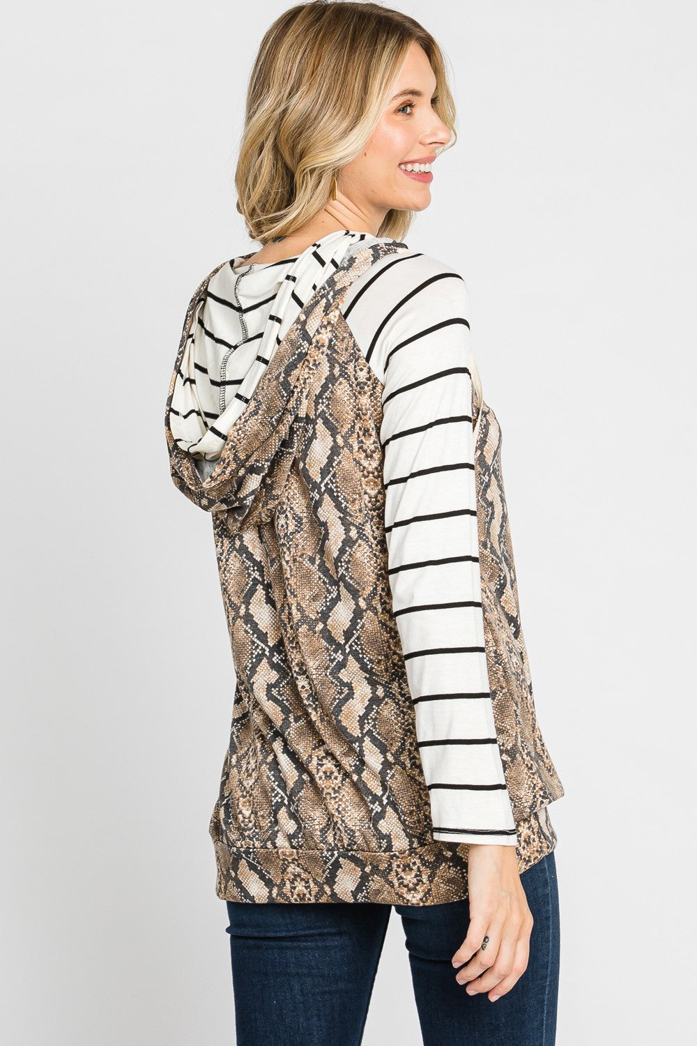Snakeskin Hoodie by Cream N Sugar