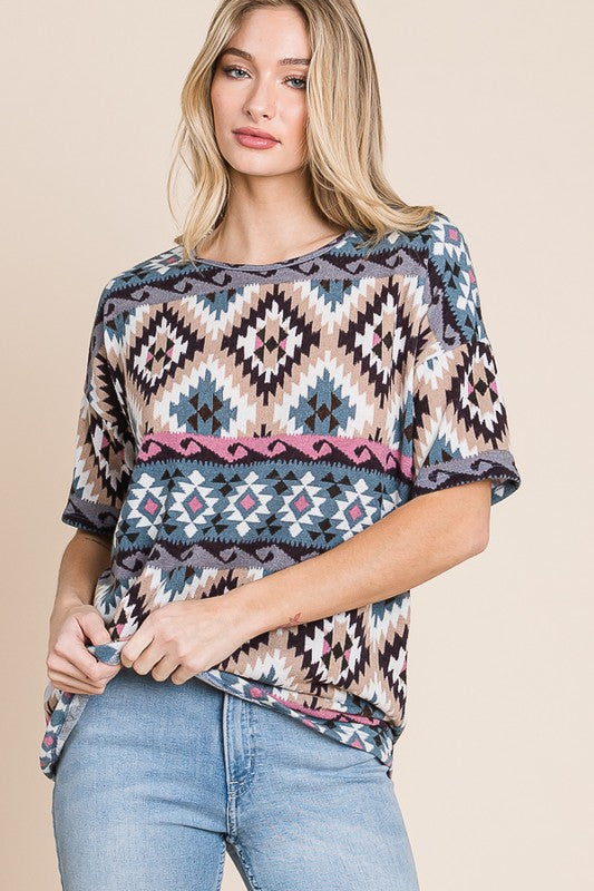 Southwest Aztec Top by Bombom