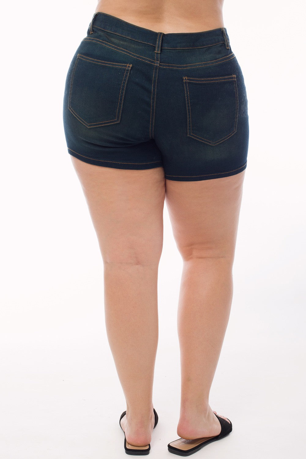 Plus Size Denim Shorts