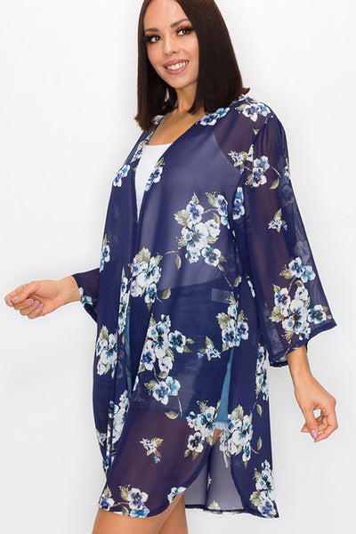 Floral Kimono Tops