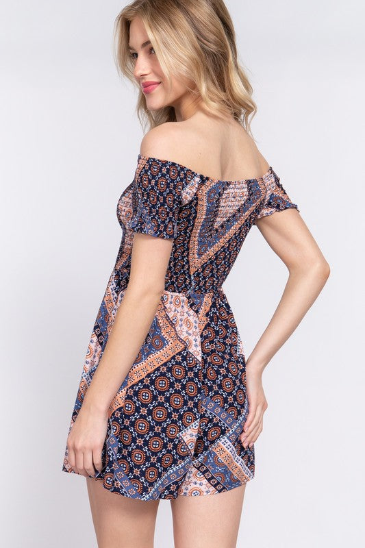 Smocked Romper - Active Basic Brand