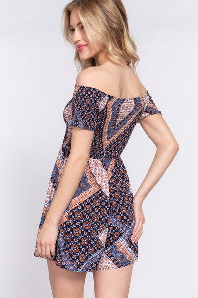 Smocked Romper - Active Basic Brand