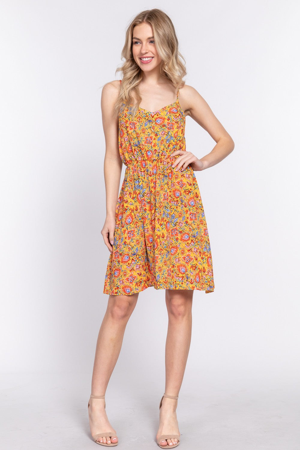 Floral Print Dress - Active Basic Brand