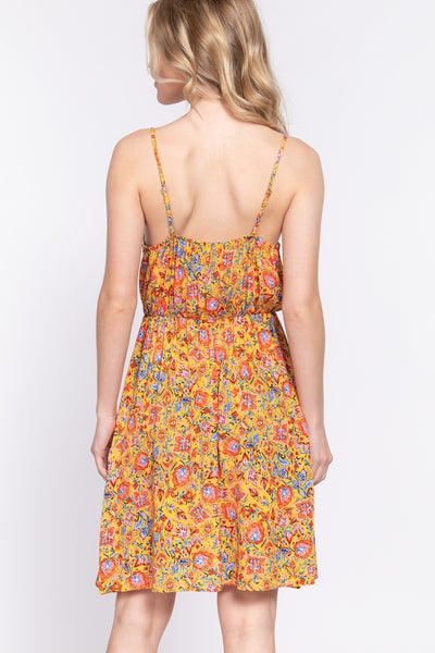 Floral Print Dress - Active Basic Brand