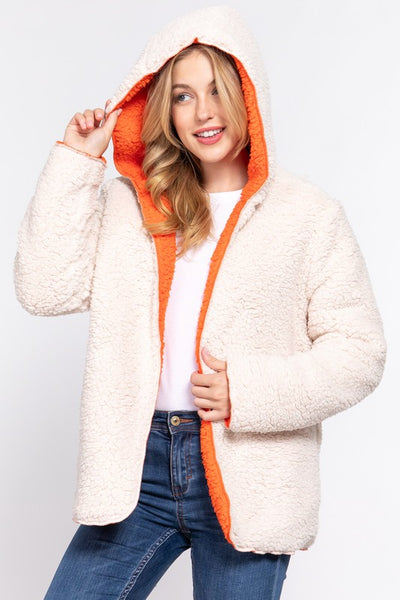 Reversible Faux Fur Jacket - by Active Basic