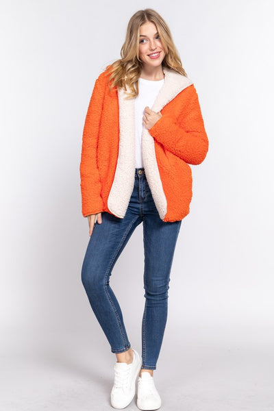 Reversible Faux Fur Jacket - by Active Basic