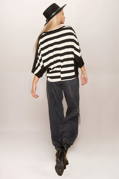 Striped Dolman Top - a.gain Brand