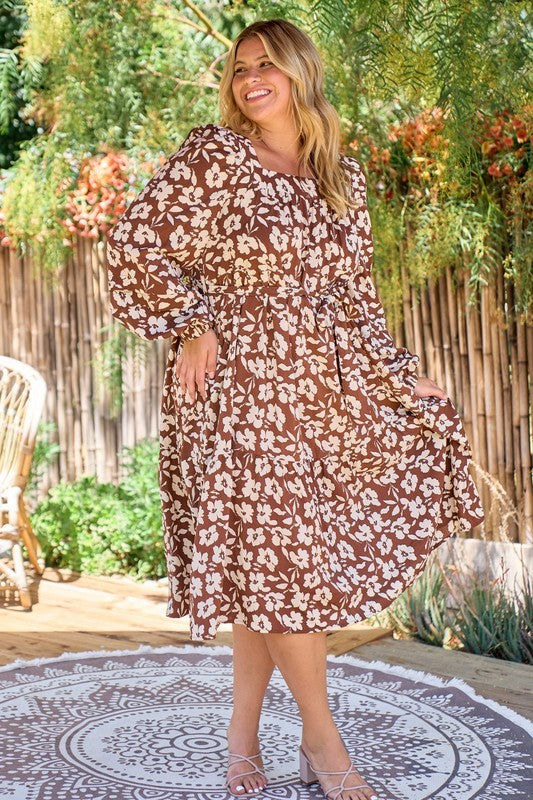 Floral Midi Dress by Simi Bloom