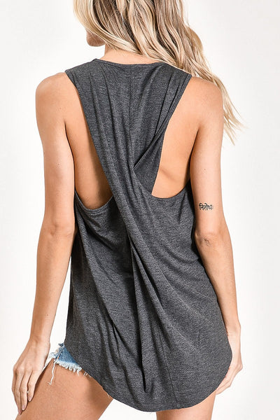 Jersey Twist Back tank - Bibi Brand