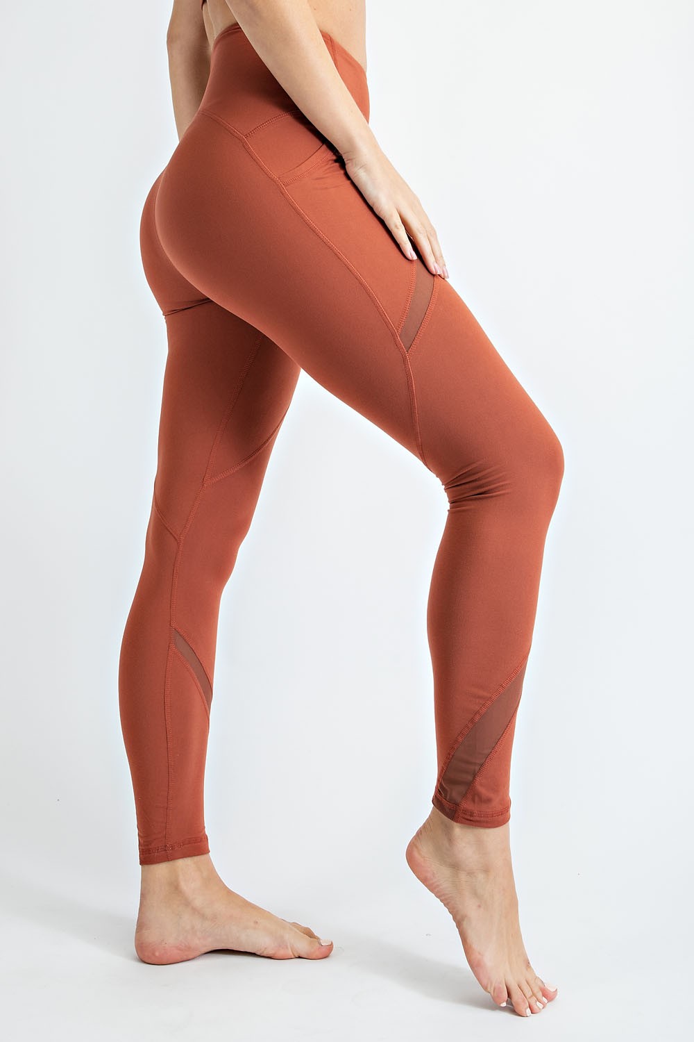 Mesh Full Length Leggings by Rae Mode