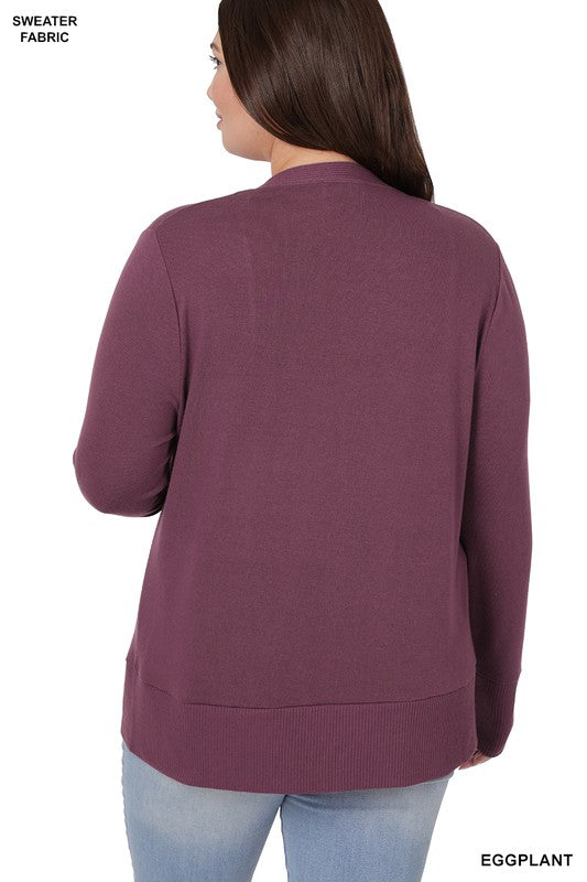 Snap Sweater Cardigan - Zenana Brand