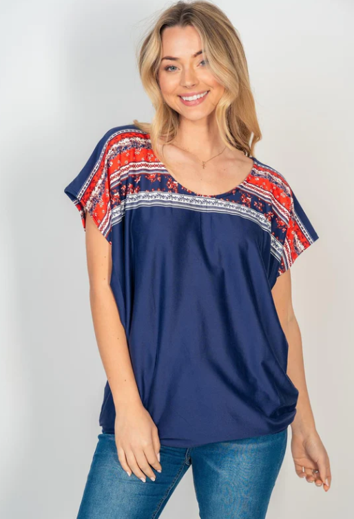 Flowy Floral Top - by White Birch