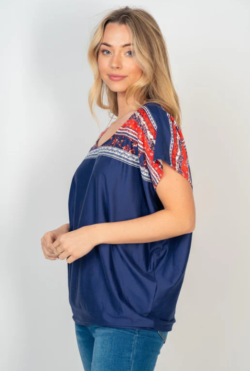 Flowy Floral Top - by White Birch