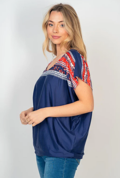 Flowy Floral Top - by White Birch